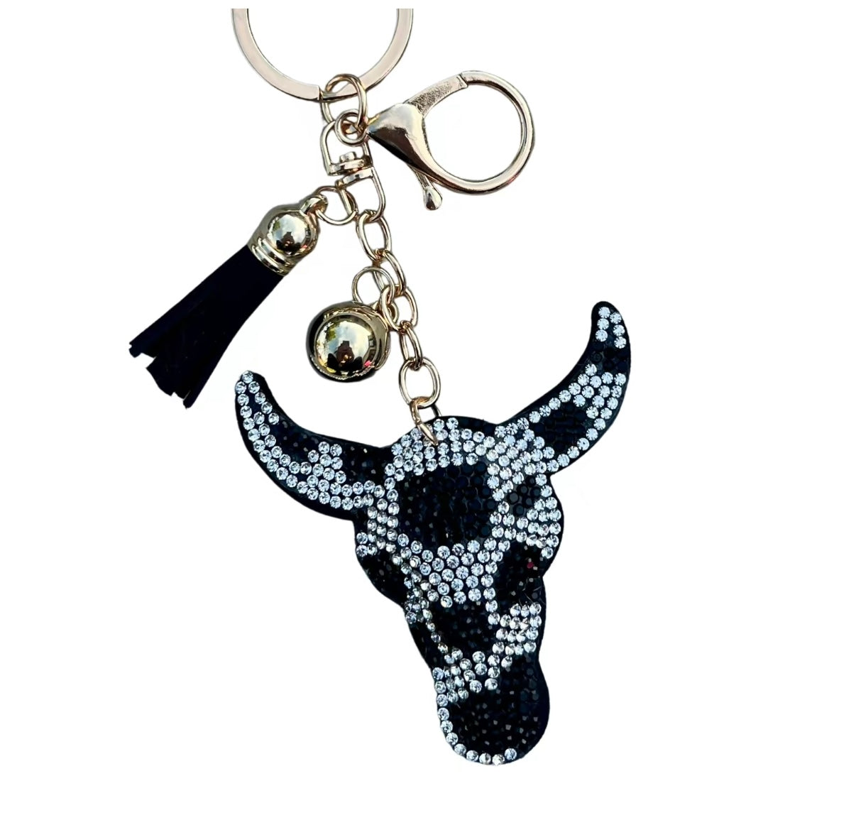 Bling Bag Charm with Keychain, Fashion Accessory for Keys, Purse, Backpack decor keychain bag
