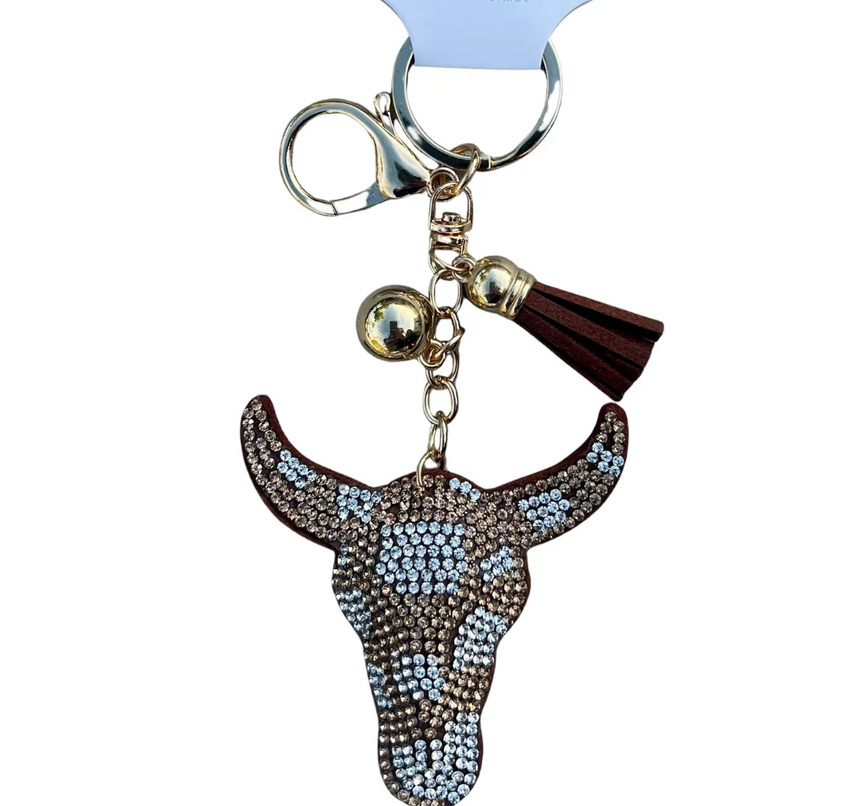 Bling Bag Charm with Keychain, Fashion Accessory for Keys, Purse, Backpack decor keychain bag