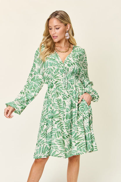 Vacay Vibes (S-3x) Balloon Sleeve Dress