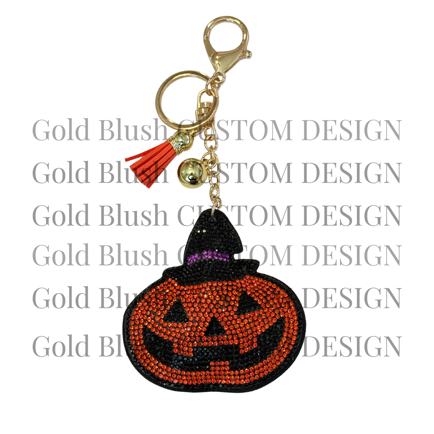Seasonal Bling Bag Charm with Keychain, Fashion Accessory for Keys, Purse, Backpack decor keychain bag