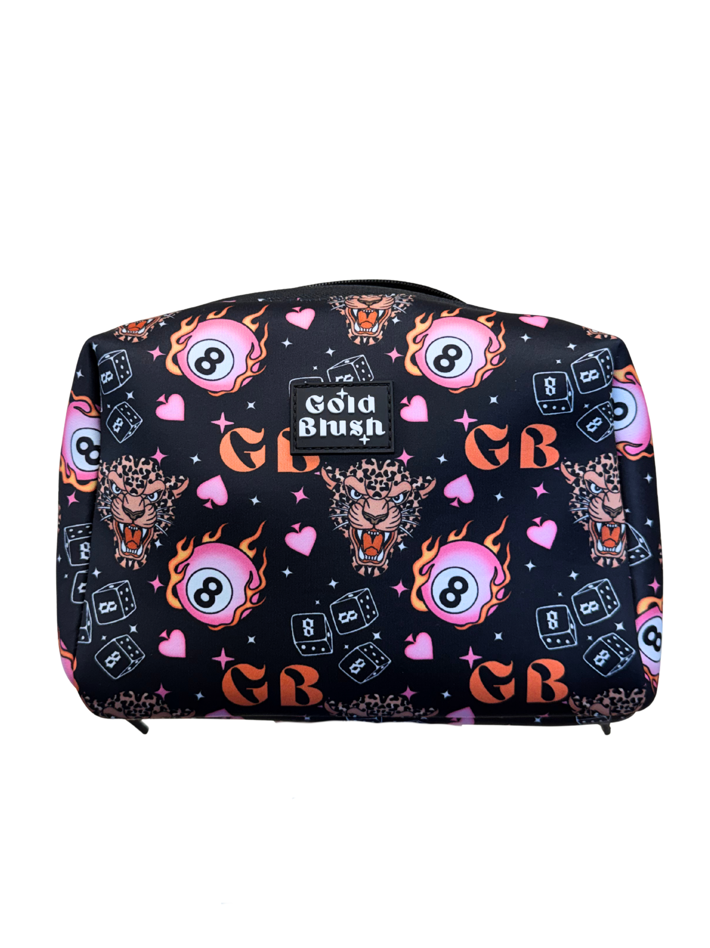 Gold Blush Neoprene Cosmetic Bag – Everyday Travel Makeup Pouch