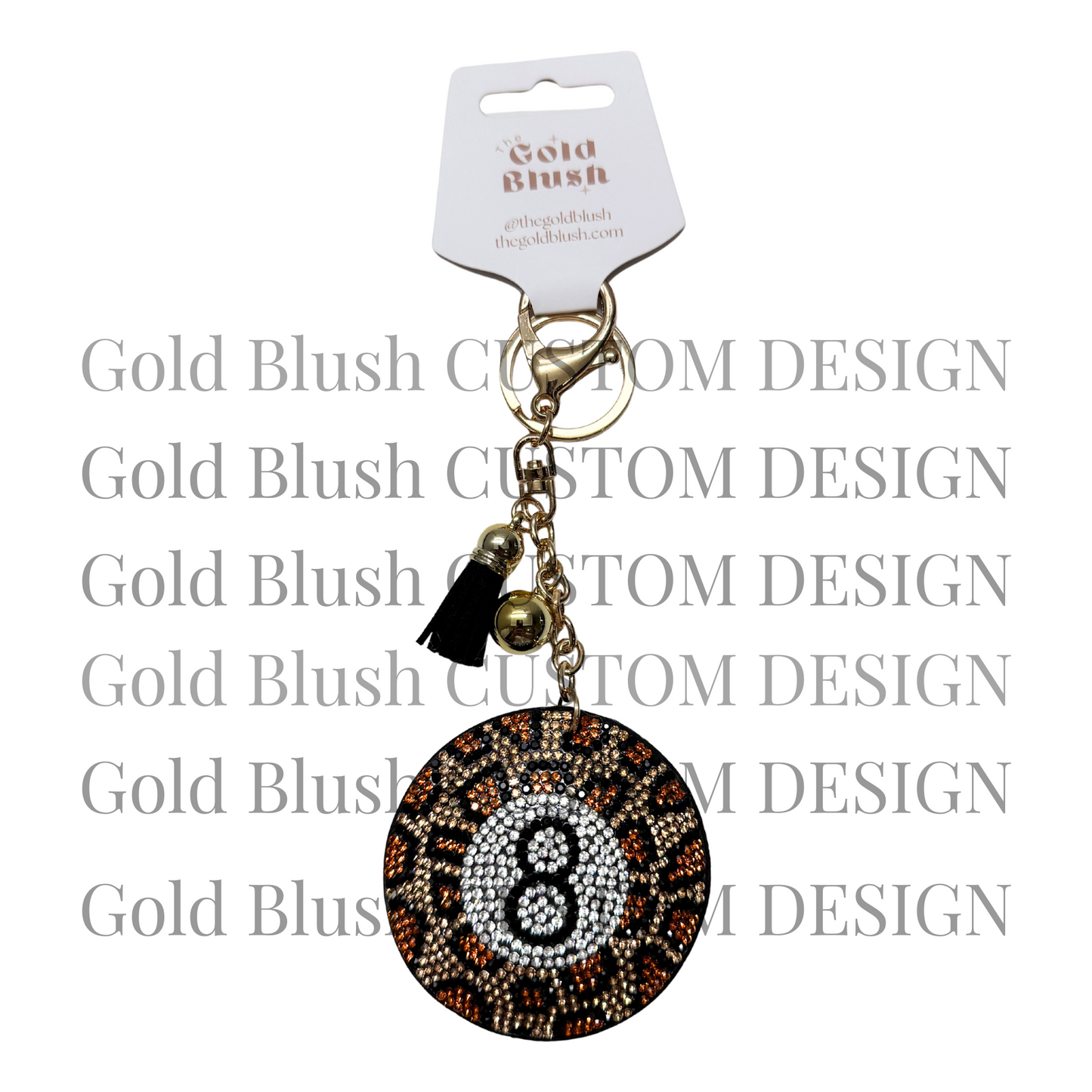 Seasonal Bling Bag Charm with Keychain, Fashion Accessory for Keys, Purse, Backpack decor keychain bag