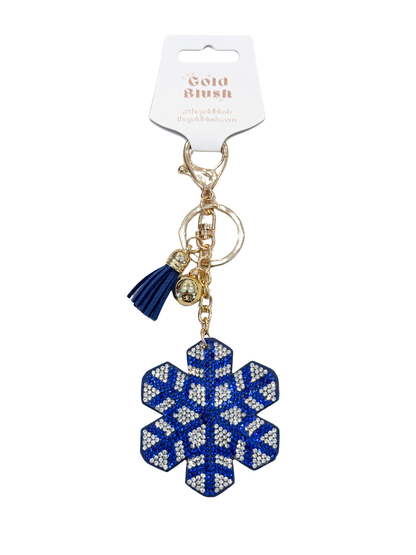 Seasonal Bling Bag Charm with Keychain, Fashion Accessory for Keys, Purse, Backpack decor keychain bag