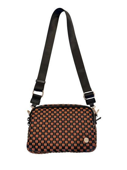 Gold Blush Iconic Woven Bestie Bag- Full RFID Protection + Luxe Vegan Leather