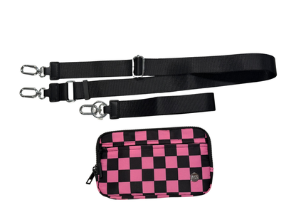 Gold Blush® DualMode 2 in 1 Wallet RFID Protected– Nylon Wristlet & Crossbody Bag for Women, Fits Most Smartphones, Stylish & Versatile