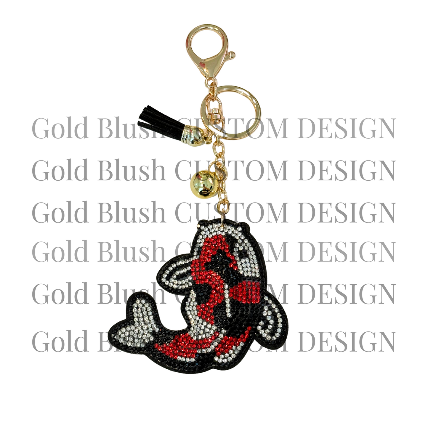 Bling Pets & Creatures Bag Charm with Keychain, Fasion Accessory for Keys, Purse, Backpack