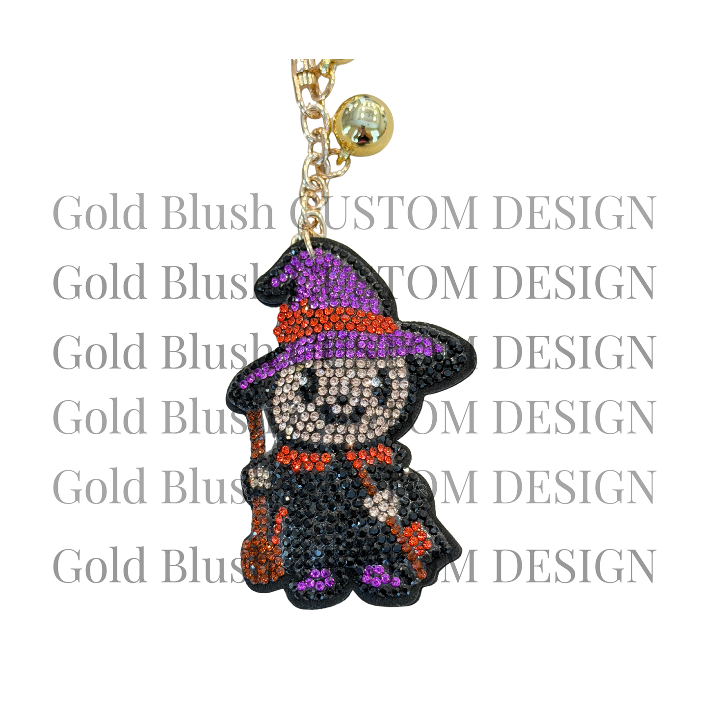 Seasonal Bling Bag Charm with Keychain, Fashion Accessory for Keys, Purse, Backpack decor keychain bag