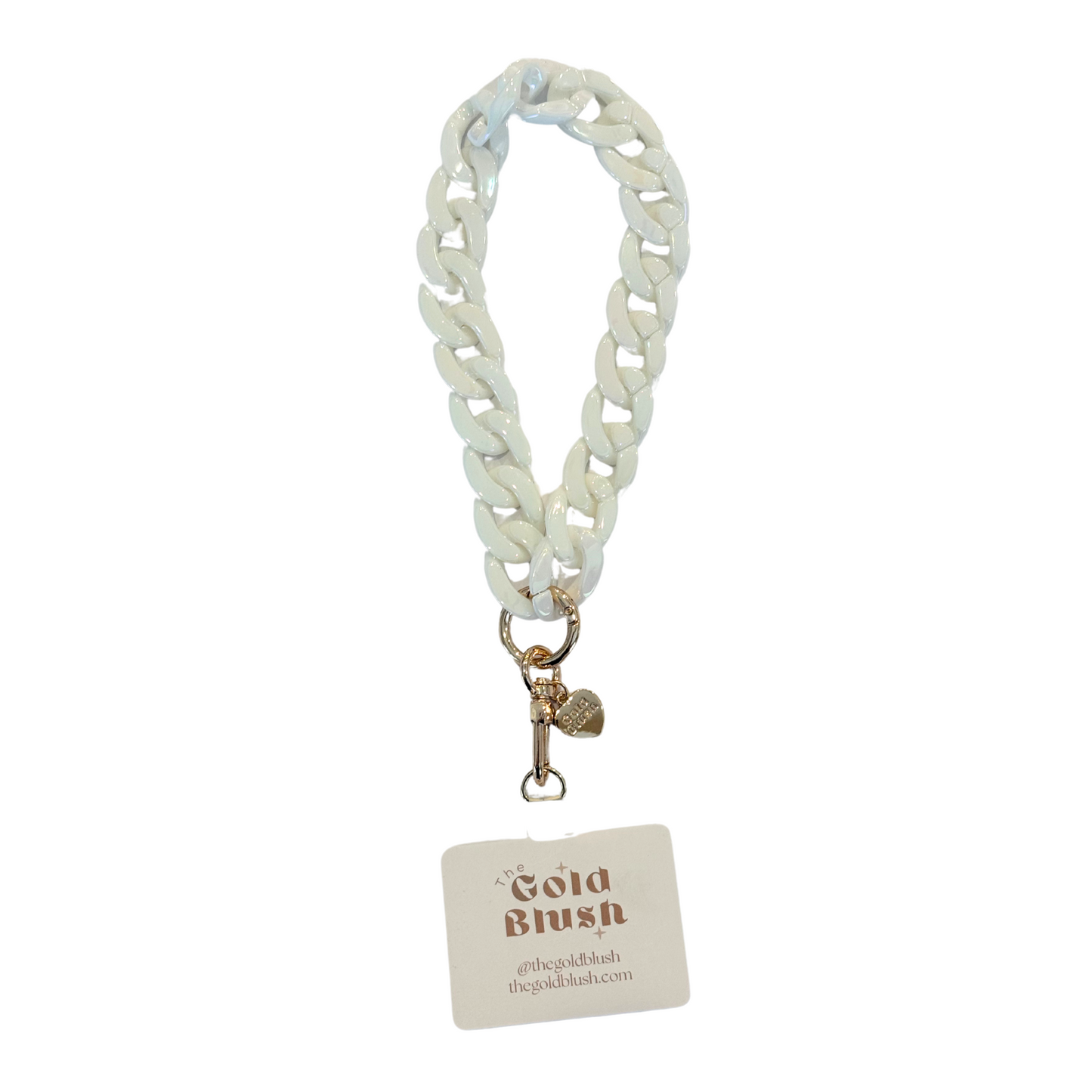 Acrylic Phone Chain Wristlet with Insert – Multi-Use Strap for Phone Case, Bags, or Keys