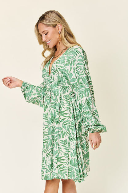 Vacay Vibes (S-3x) Balloon Sleeve Dress