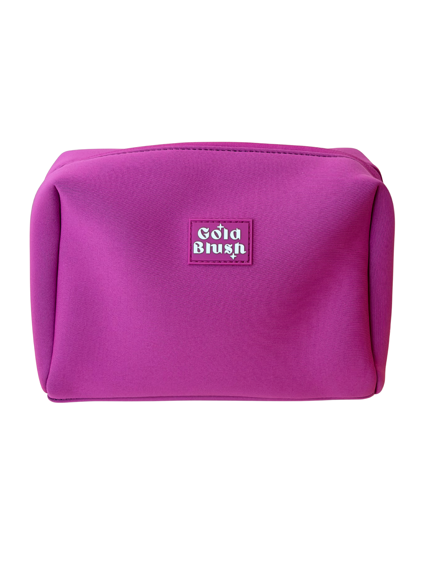 Gold Blush Neoprene Cosmetic Bag – Everyday Travel Makeup Pouch