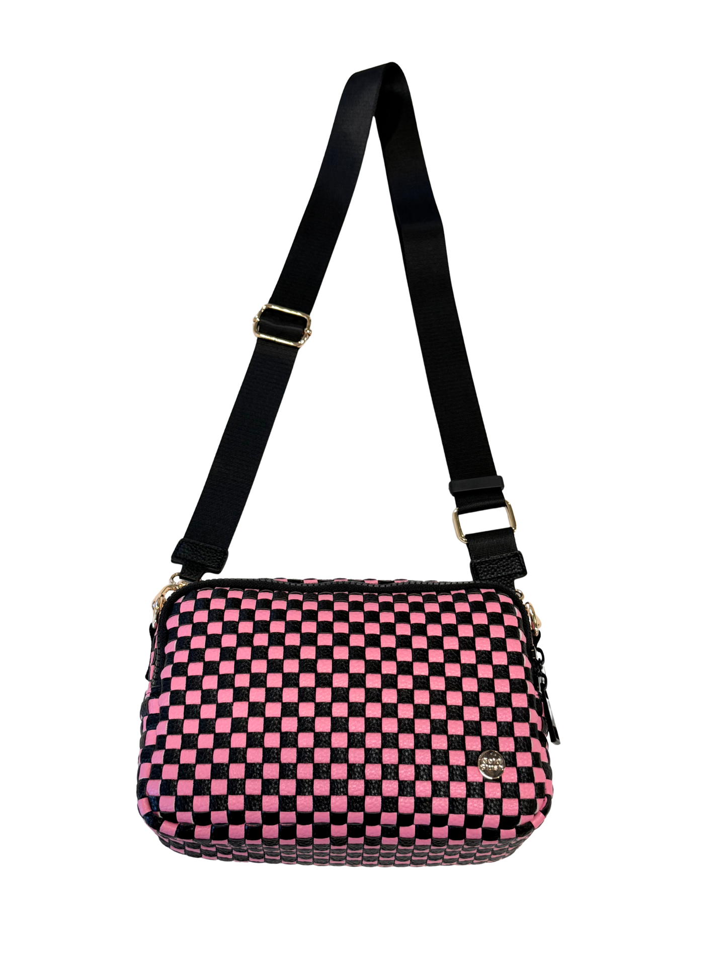 Gold Blush® Iconic Woven Bestie Bag- Full RFID Protection + Luxe Vegan Leather