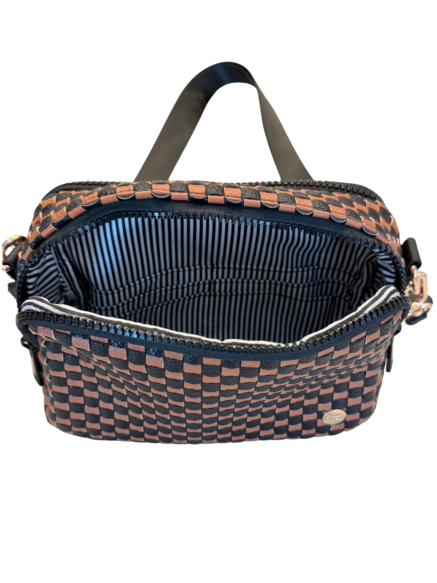 Gold Blush Iconic Woven Bestie Bag- Full RFID Protection + Luxe Vegan Leather