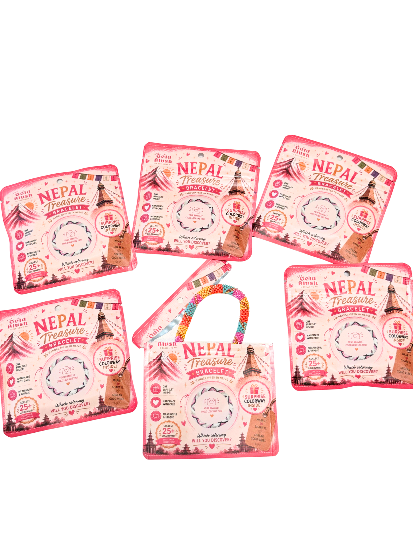 Gold Blush® Nepal Treasure Bracelets Blind Bag - Mystery Collectible Bracelet