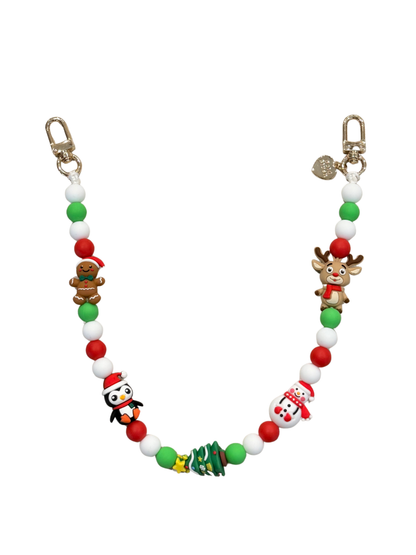 Gold Blush Silicone Bag Chain – Silicone Beaded Bag Chain