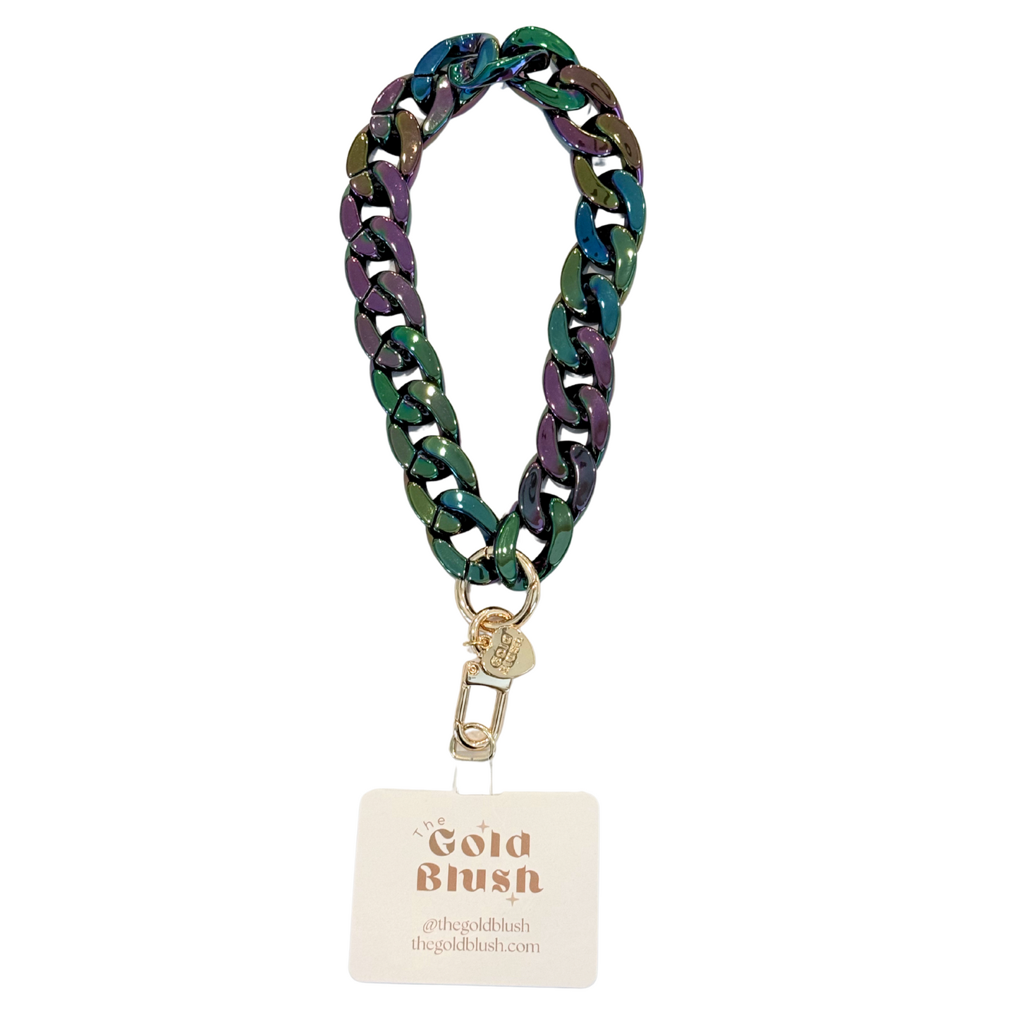 Acrylic Phone Chain Wristlet with Insert – Multi-Use Strap for Phone Case, Bags, or Keys