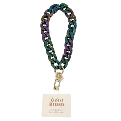 Acrylic Phone Chain Wristlet with Insert – Multi-Use Strap for Phone Case, Bags, or Keys