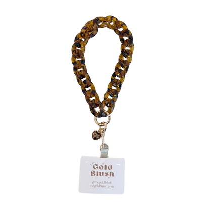 Acrylic Phone Chain Wristlet with Insert – Multi-Use Strap for Phone Case, Bags, or Keys