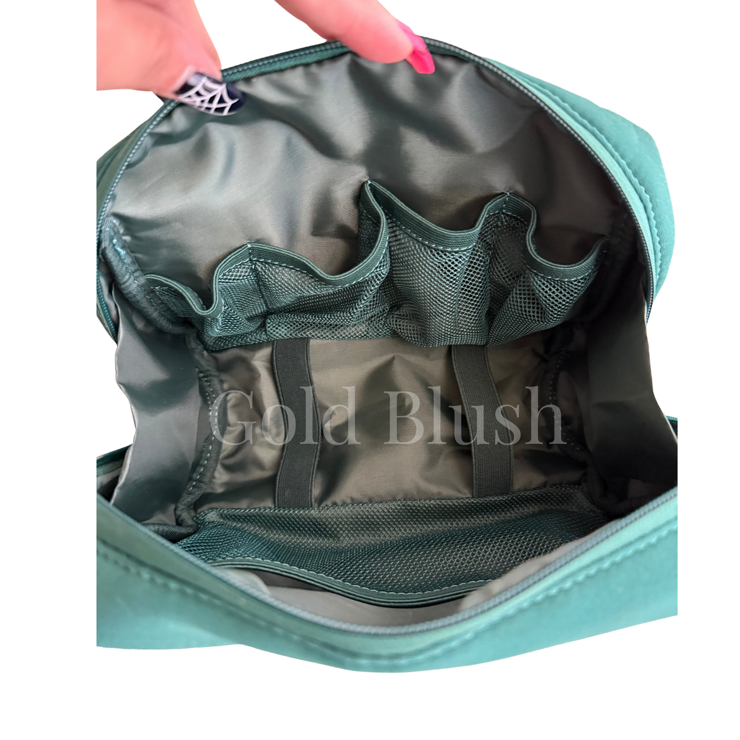 Gold Blush Neoprene Cosmetic Bag – Everyday Travel Makeup Pouch