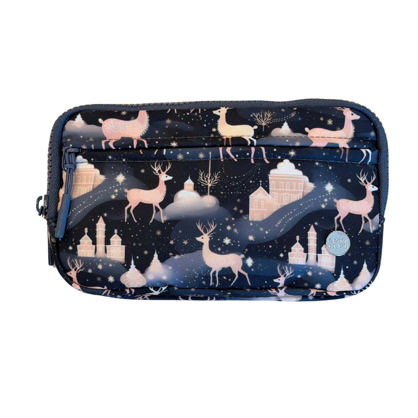 Gold Blush DualMode 2 in 1 Wallet RFID Protected– Nylon Wristlet & Crossbody Bag for Women, Fits Most Smartphones, Stylish & Versatile