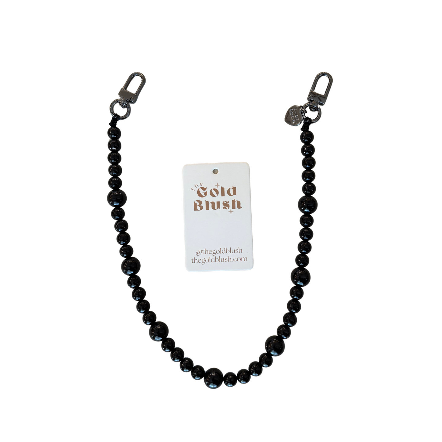 Pearl Luxe Bag Chain – 18" Faux Pearl Purse Strap with Gold Hardware