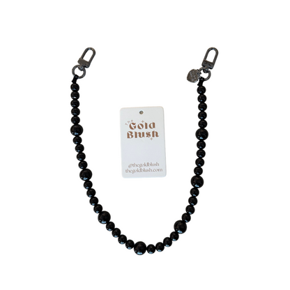 Pearl Luxe Bag Chain – 18" Faux Pearl Purse Strap with Gold Hardware
