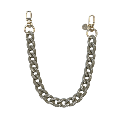 Gold Blush Crystal Luxe Bag Chain- Matte Pastel Acrylic Mini Bag Chain Decor or Replacement Strap for Purses, Handbags