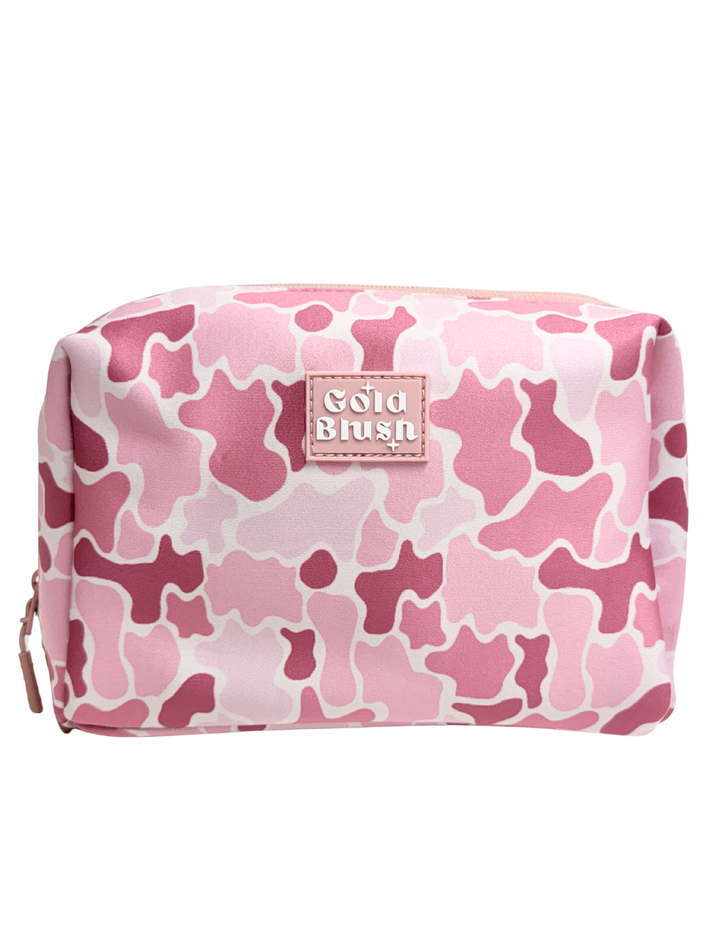 Gold Blush Neoprene Cosmetic Bag – Everyday Travel Makeup Pouch
