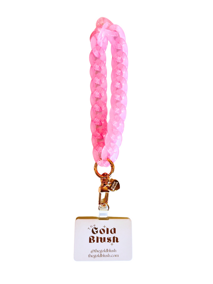 Acrylic Phone Chain Wristlet with Insert – Multi-Use Strap for Phone Case, Bags, or Keys