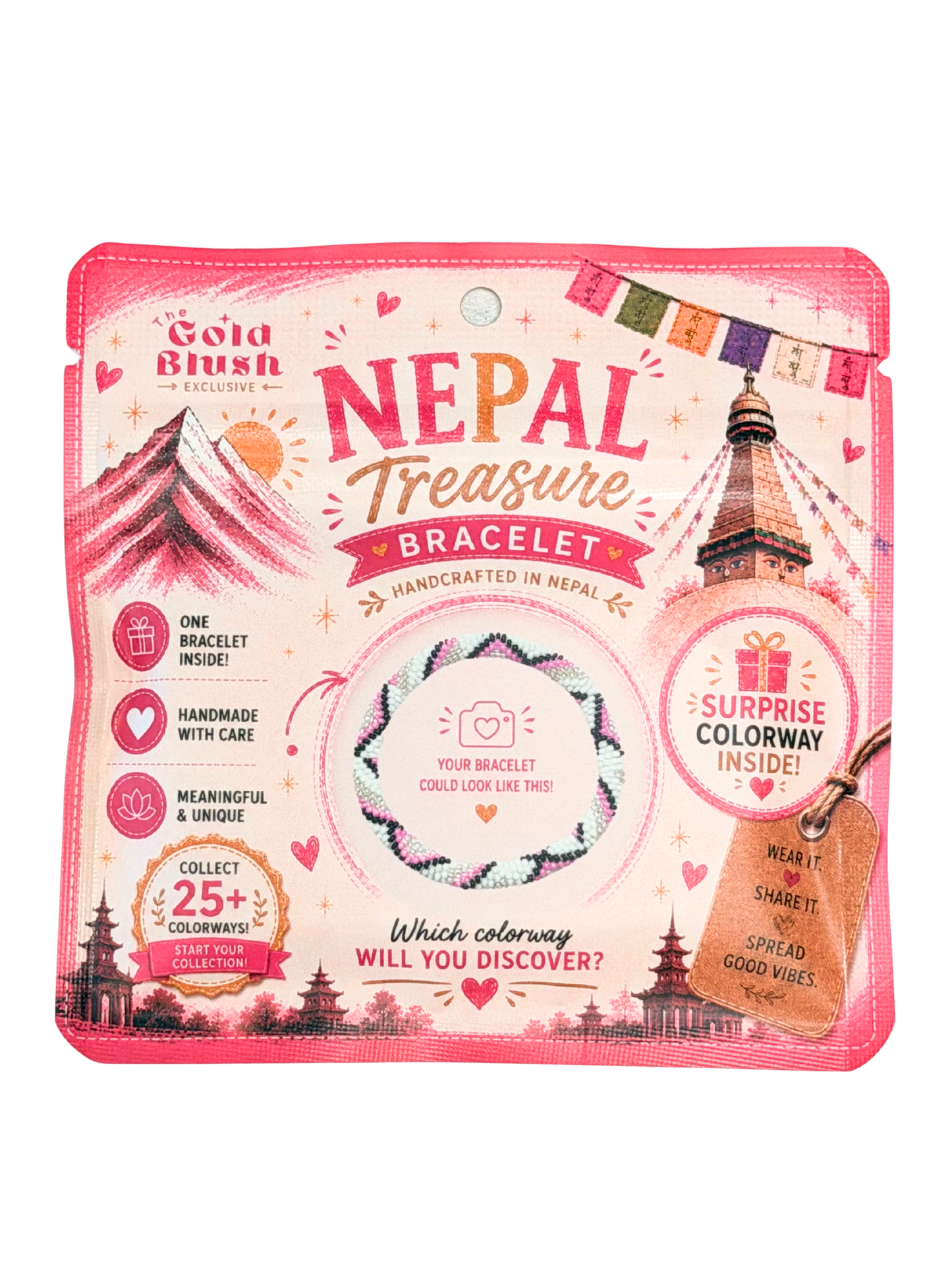 Gold Blush® Nepal Treasure Bracelets Blind Bag - Mystery Collectible Bracelet