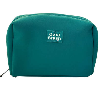 Gold Blush Neoprene Cosmetic Bag – Everyday Travel Makeup Pouch