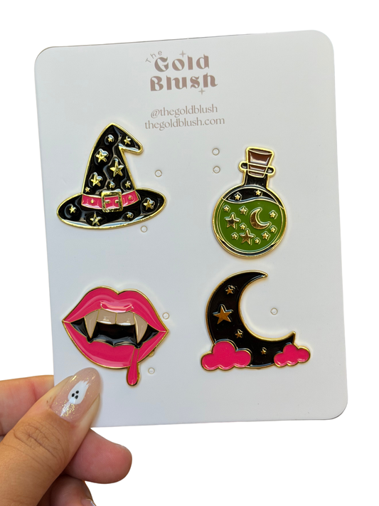 Gold Blush® Bag Drip Pins – Fashion Bag Pins, Decorative Safety Pins & Enamel Pins for Handbags, Backpacks, Purses & Bag Straps