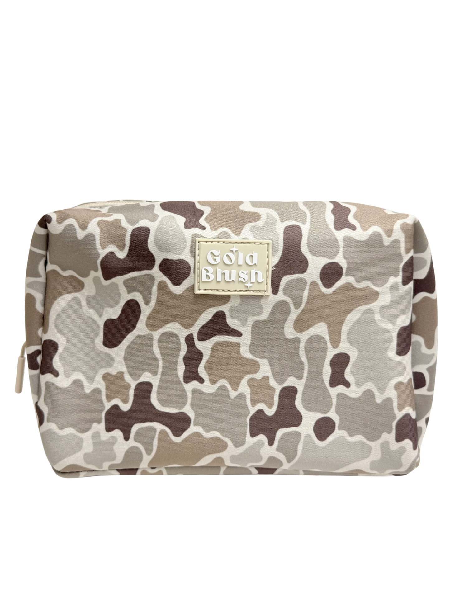 Gold Blush Neoprene Cosmetic Bag – Everyday Travel Makeup Pouch