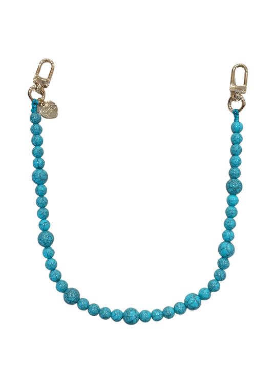 Pearl Luxe Bag Chain – 18" Faux Pearl Purse Strap with Gold Hardware