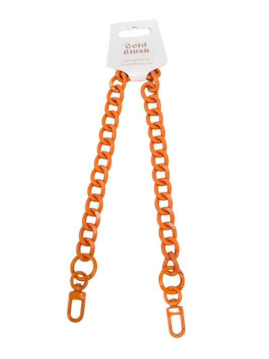 Gold Blush® 18" Enamel Coated Aluminum Bag Chain- Lightweight Purse Strap Replacement- Colorful Handbag Chain for Charms & Bags