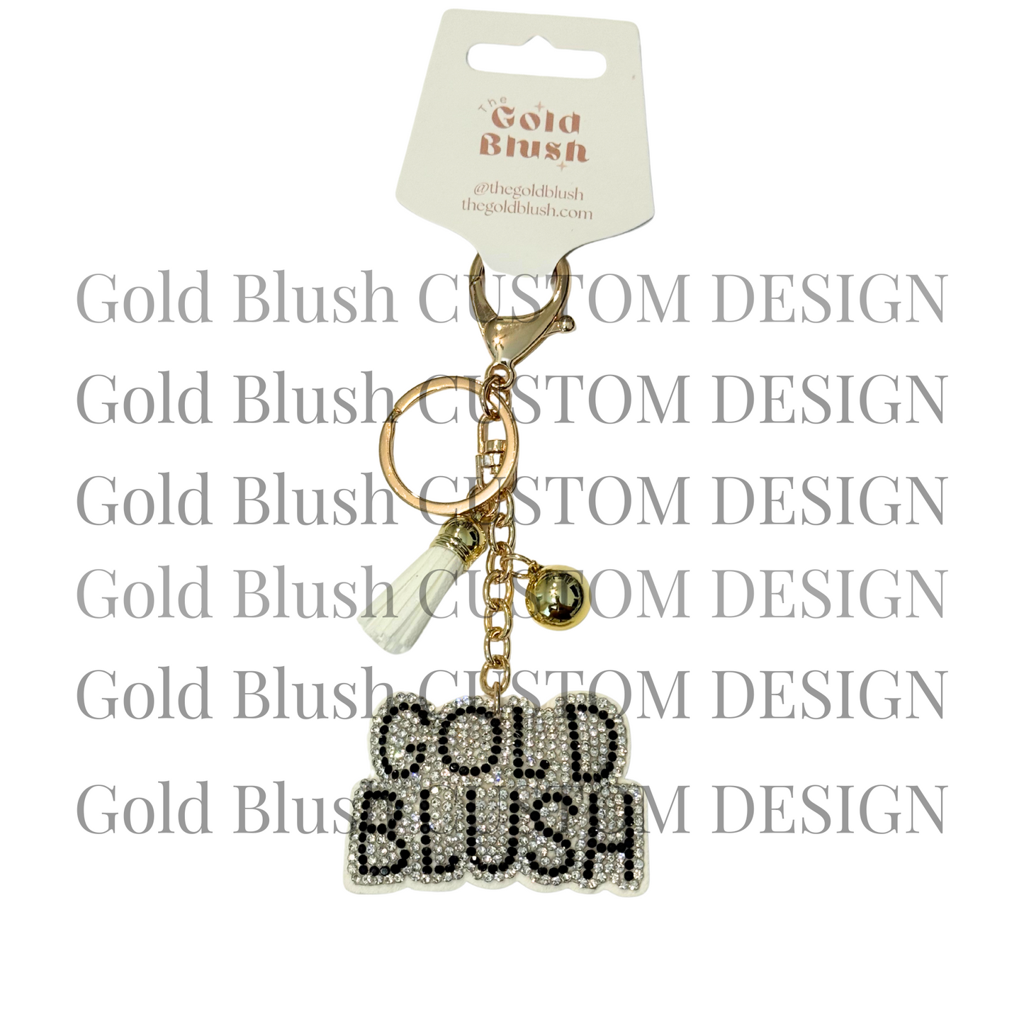 Seasonal Bling Bag Charm with Keychain, Fashion Accessory for Keys, Purse, Backpack decor keychain bag