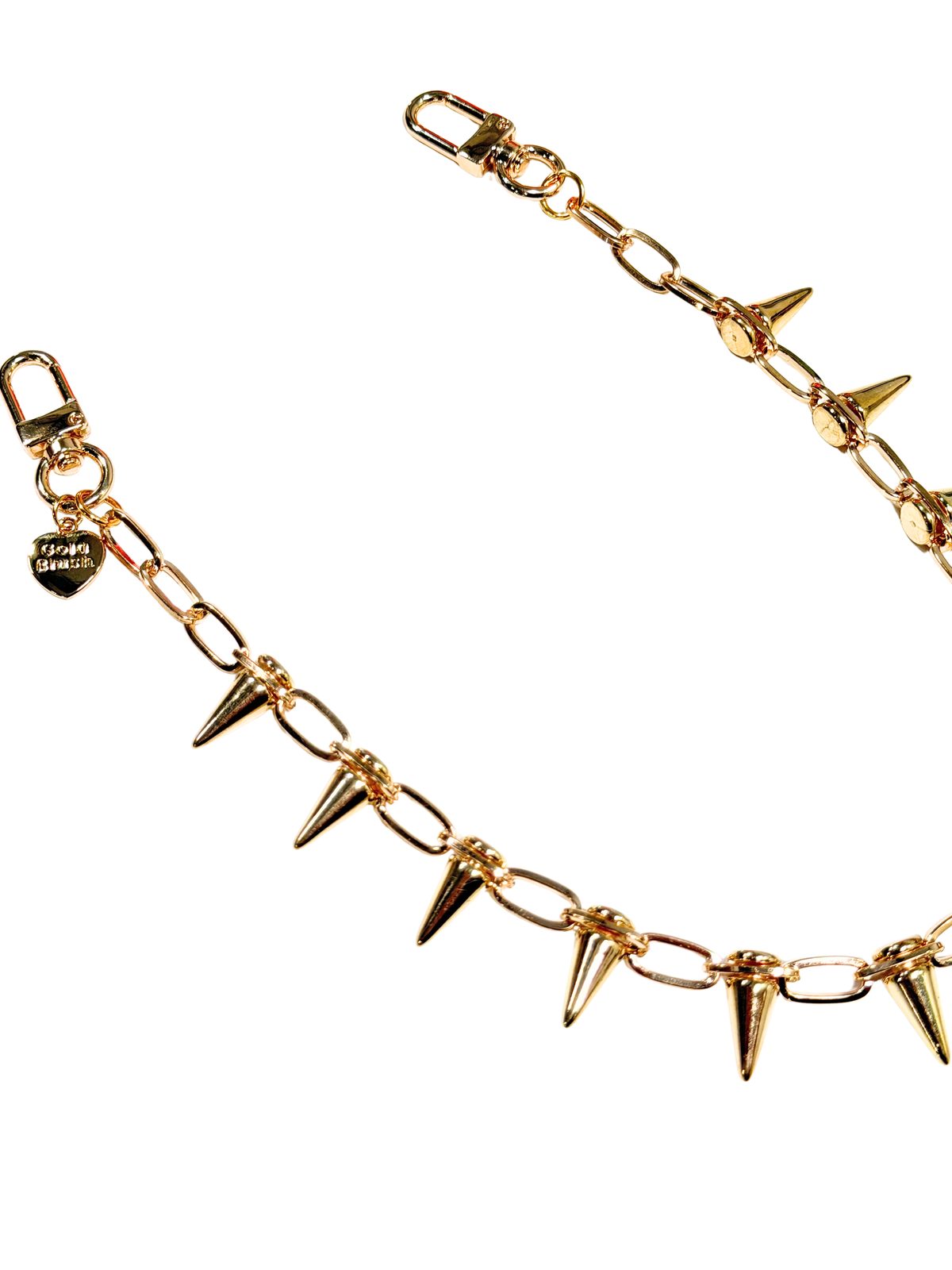 Chunky Gold-Tone Aluminum Bag Chain | 18" Versatile Handle &  Decor