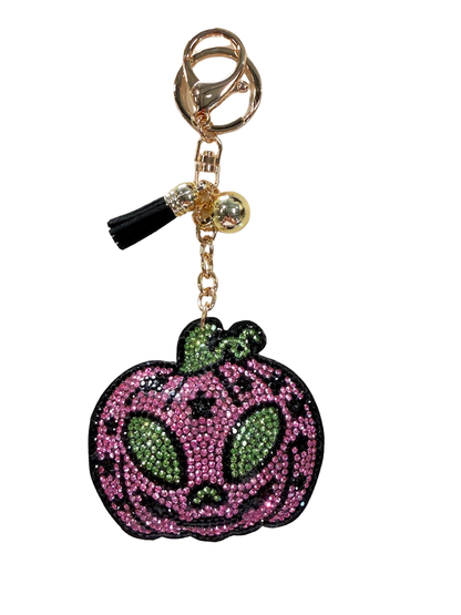 Gold Blush® Seasonal Bling Bag Charm with Keychain, Fashion Accessory for Keys, Purse, Backpack decor keychain bag