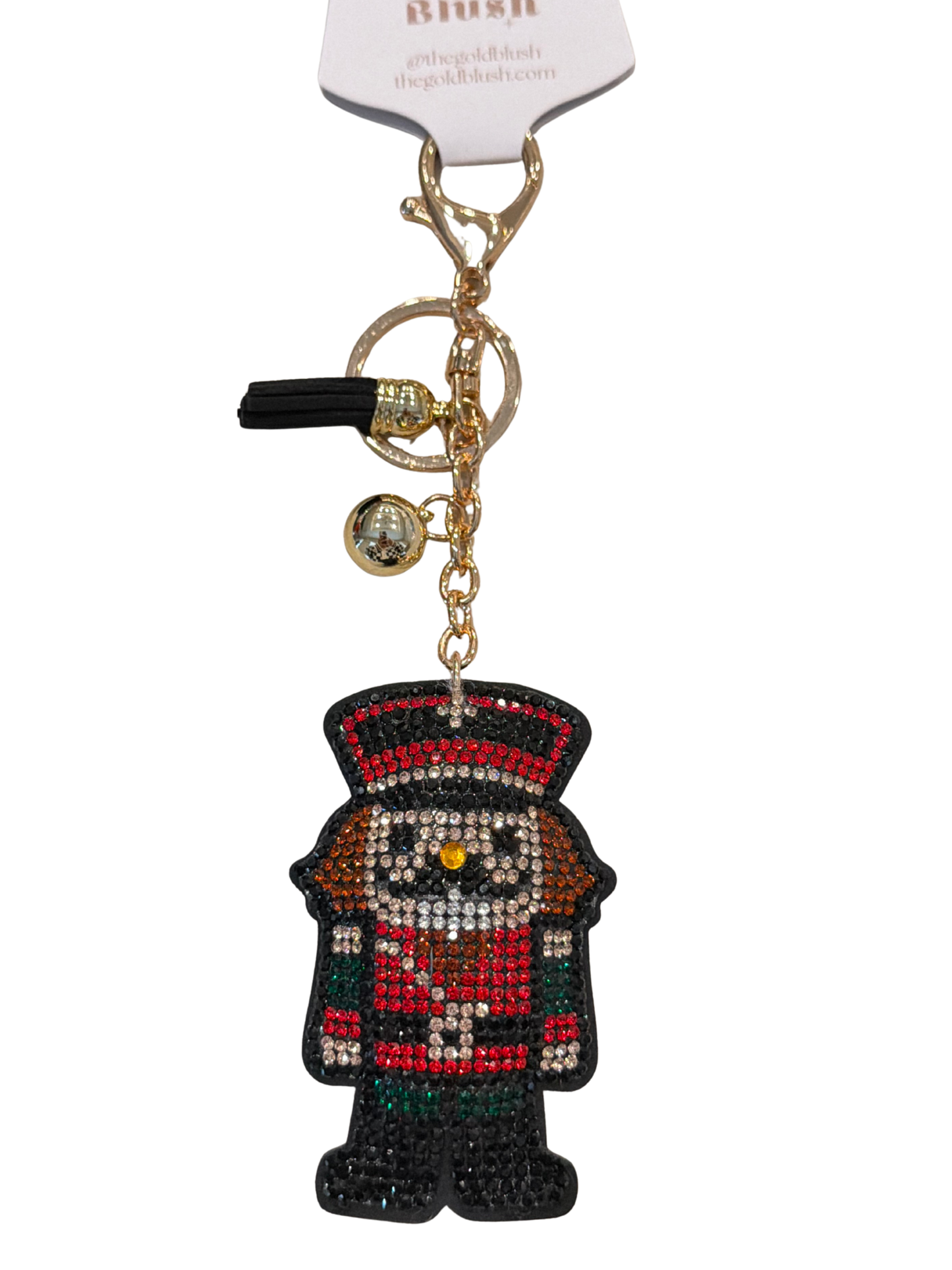 Seasonal Bling Bag Charm with Keychain, Fashion Accessory for Keys, Purse, Backpack decor keychain bag