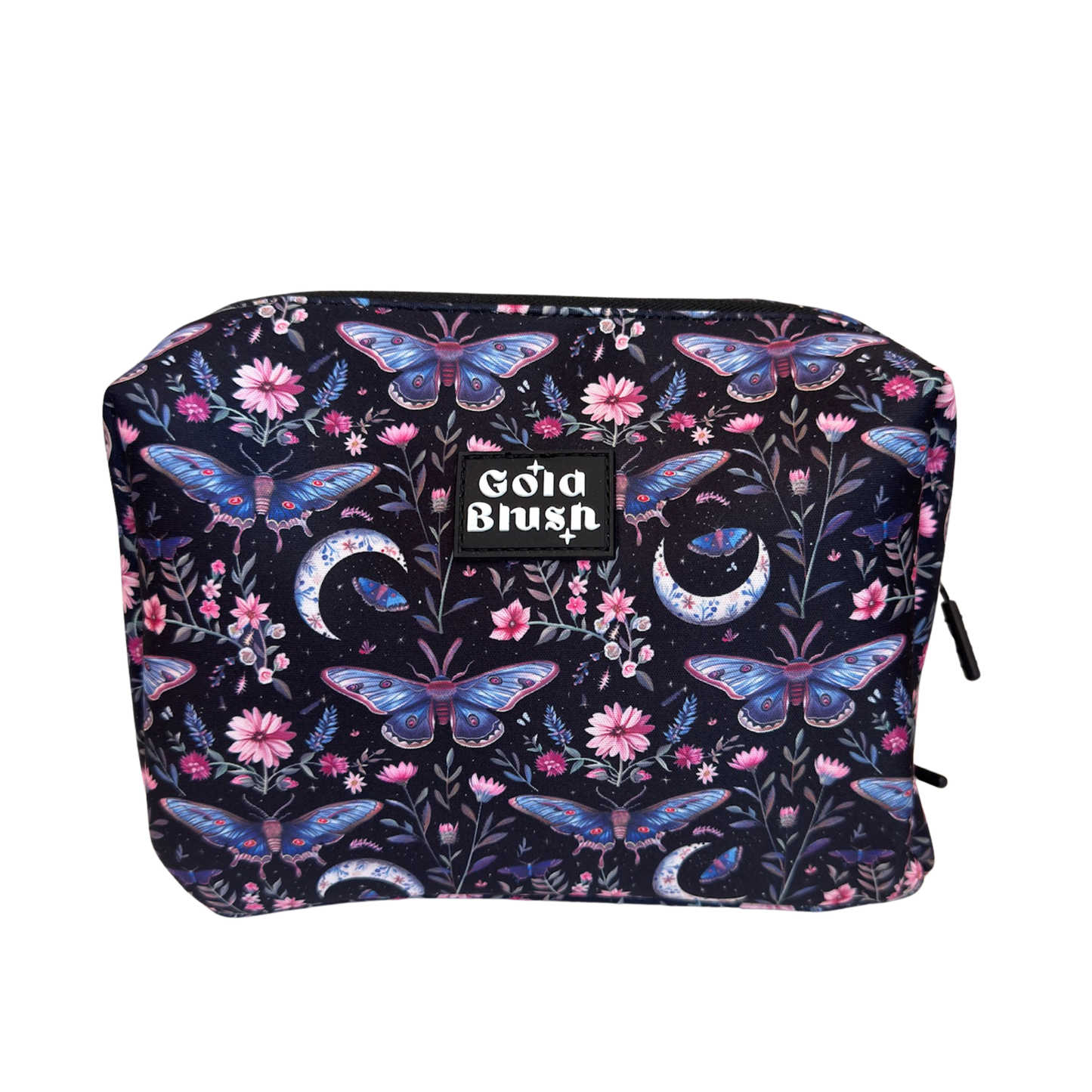 Gold Blush Neoprene Cosmetic Bag – Everyday Travel Makeup Pouch