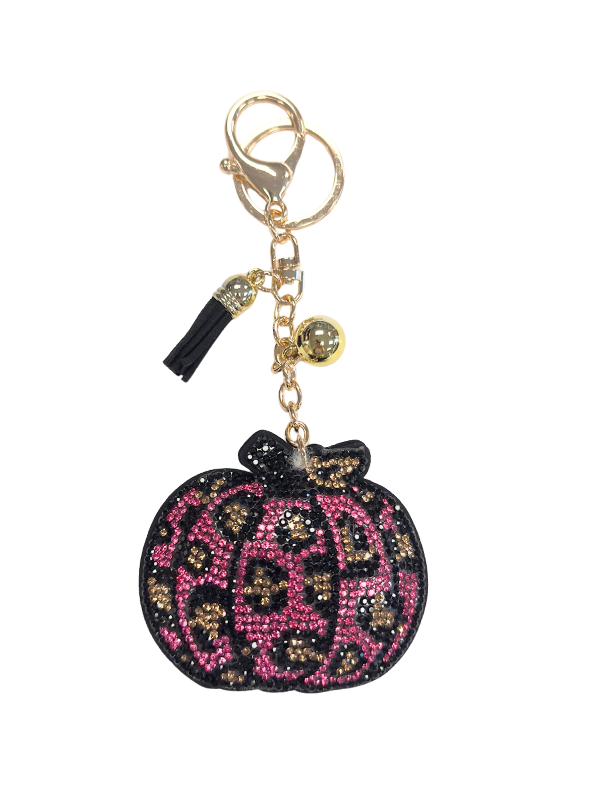 Gold Blush® Seasonal Bling Bag Charm with Keychain, Fashion Accessory for Keys, Purse, Backpack decor keychain bag