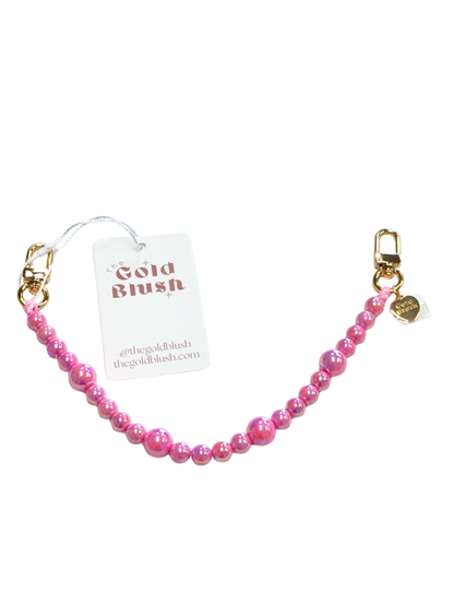 Gold Blush® Pearl Luxe Bag Chain – 13-19" Faux Pearl Purse Strap with Gold Hardware