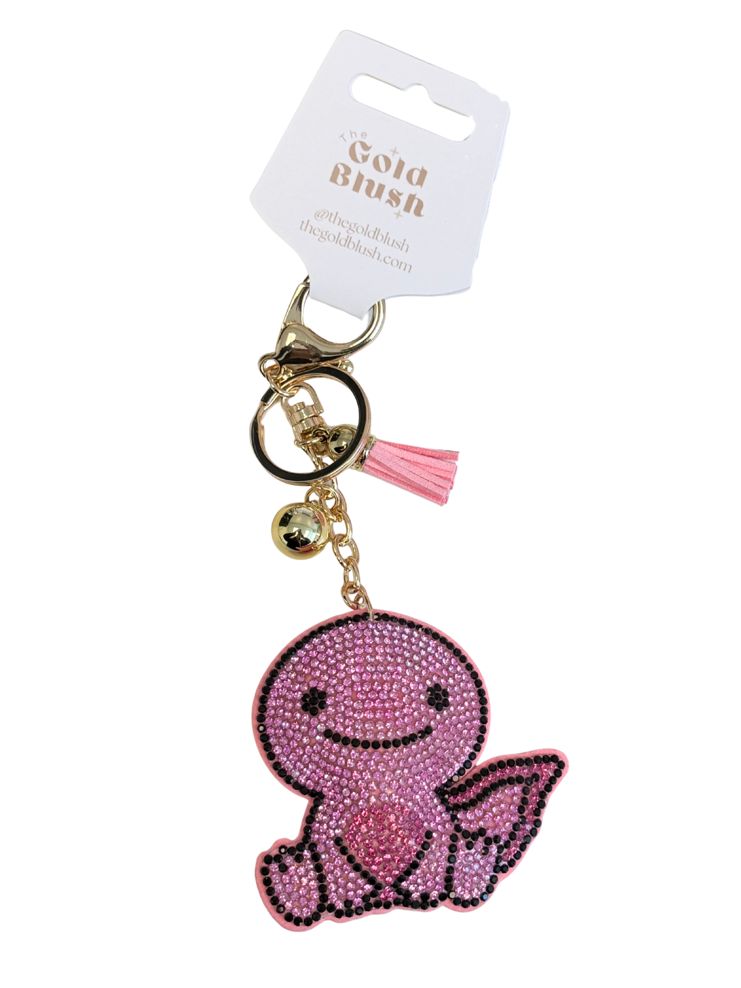 Bling Pets & Creatures Bag Charm with Keychain, Fasion Accessory for Keys, Purse, Backpack