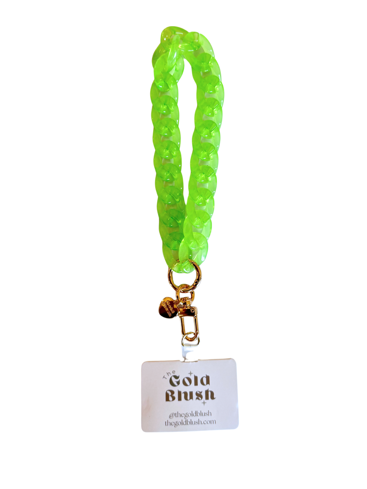 Acrylic Phone Chain Wristlet with Insert – Multi-Use Strap for Phone Case, Bags, or Keys
