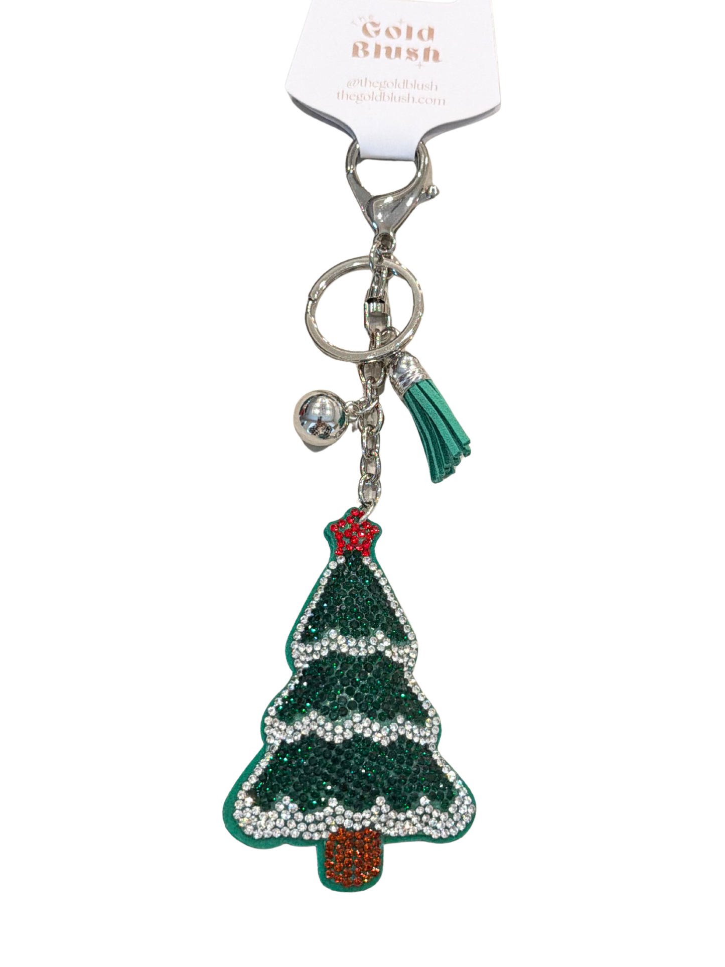 Seasonal Bling Bag Charm with Keychain, Fashion Accessory for Keys, Purse, Backpack decor keychain bag