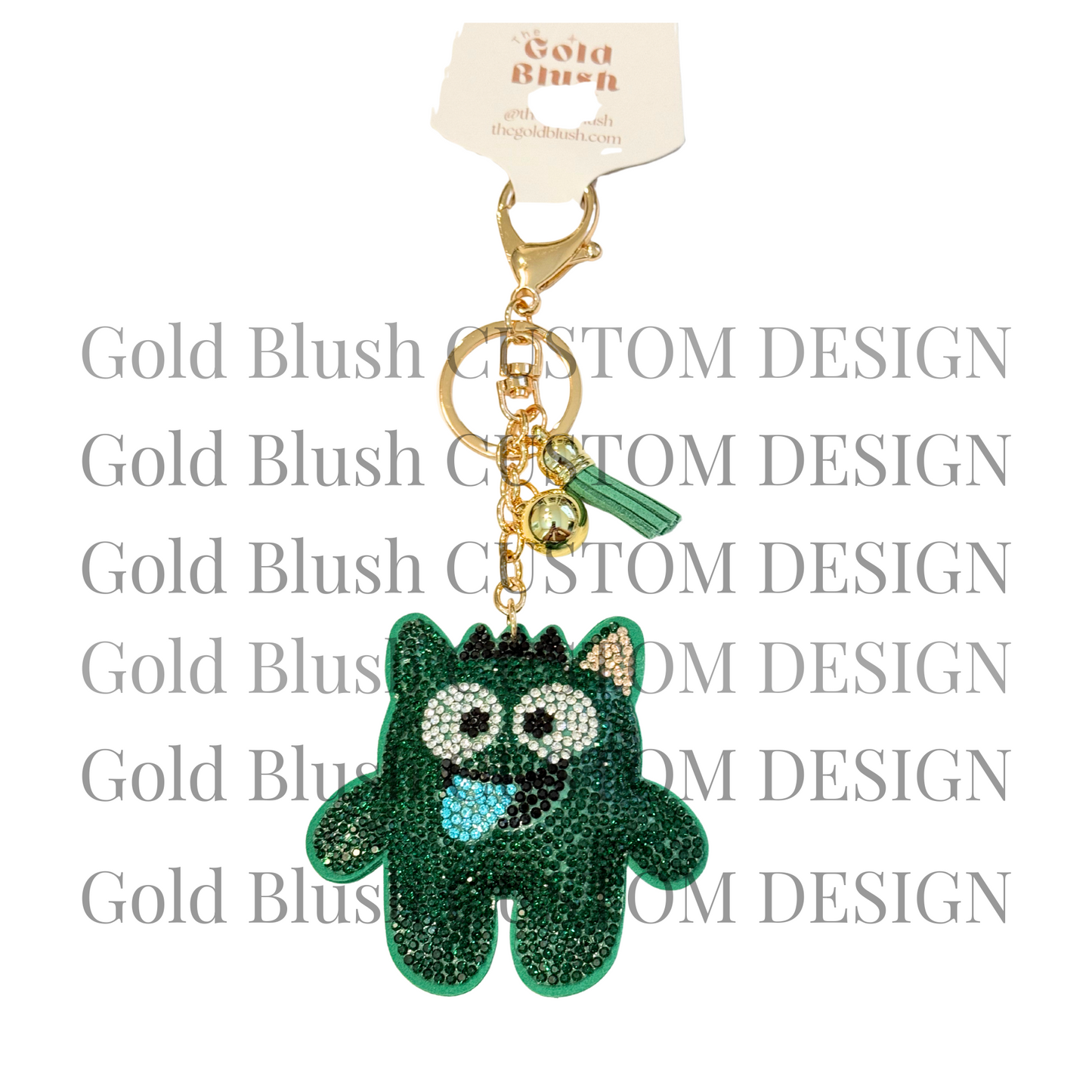 Bling Pets & Creatures Bag Charm with Keychain, Fasion Accessory for Keys, Purse, Backpack