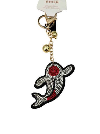 Bling Pets & Creatures Bag Charm with Keychain, Fasion Accessory for Keys, Purse, Backpack