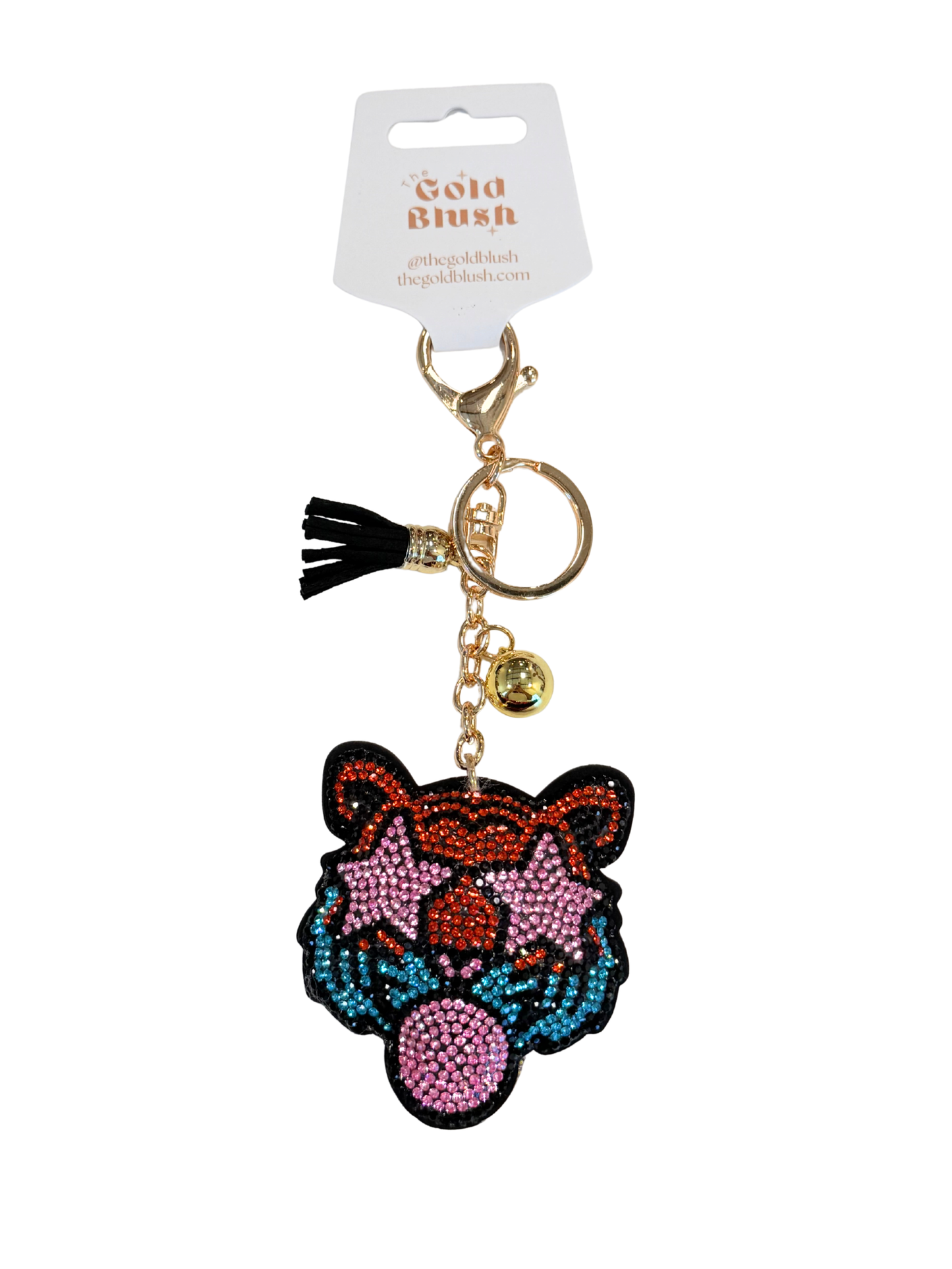 Double Sided Bling Bag Charm Keychain -Purse, Backpack & Bag Accessory