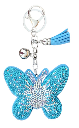 Bling Pets & Creatures Bag Charm with Keychain, Fasion Accessory for Keys, Purse, Backpack