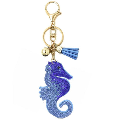Bling Pets & Creatures Bag Charm with Keychain, Fasion Accessory for Keys, Purse, Backpack
