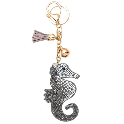 Bling Pets & Creatures Bag Charm with Keychain, Fasion Accessory for Keys, Purse, Backpack